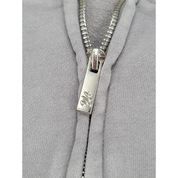 YoungLA Full Zip Hoodie X-Small Gray YLA Logo Streetwear‎ Sweatshirt - Picture 4 of 5